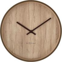NeXtime Sieninis laikrodis Oslo šviesi mediena 30 cm