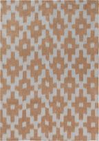 Ferm Living Virtuvinis rankšluostis Ikat oranžinės ir mėlynos spalvos 50 x 70 cm