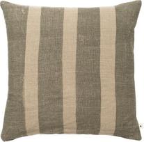 Ferm Living Dekoratyvinė pagalvė Oleo su juostelėmis žalios ir smėlio spalvos 50 x 50 cm
