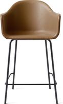 Audo Copenhagen Baro kėdė Harbour su porankiais odiniai ant juodų kojų konjako rudos spalvos 102 cm