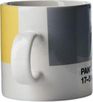 Copenhagen Design Espresso puodelis Pantone pilkos ir geltonos spalvos 120 ml
