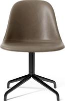 Audo Copenhagen Sukama kėdė Harbour odiniai ant juodų kojų su grįžimo funkcija pilkos spalvos 81 cm
