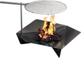 Hoefats Ugniavietė Triple su grotelėmis 90 cm 3 komp.