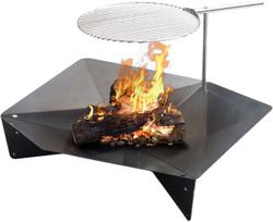 Hoefats Ugniavietė Triple su grotelėmis 120 cm 3 komp.