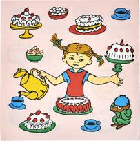 Muurla Popierinės servetėlės Muurla Pepė Ilgakojinė Pippi's Birthday 20 vnt.