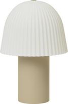 Ferm Living Belaidis stalo šviestuvas Frill balta ir smėlio spalvos 22 cm