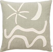 Ferm Living Dekoratyvinis pagalvės užvalkalas Kove pilkai žalios spalvos 50 x 50 cm
