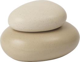 Ferm Living Dekoratyvinis puodas Pebble smėlio spalvos 9,5 cm