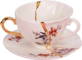 Seletti Arbatos puodelis Kintsugi 1 su lėkštute