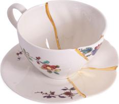 Seletti Arbatos puodelis Kintsugi 2 su lėkštute