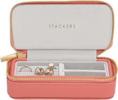 Stackers Kelioninė papuošalų dėžutė Stackers Travel greipfruto spalvos classic
