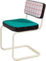 Seletti Kėdė Seletti Superchair su languotais raštais su smėlio spalvos rėmu