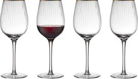 LyngbyGlas Raudono vyno taurės Palermo Gold 400 ml 4 vnt.