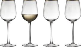 LyngbyGlas Balto vyno taurės Palermo Gold 300 ml 4 vnt.