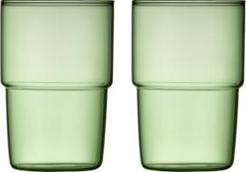 LyngbyGlas Stiklinės Torino žalios spalvos 400 ml 2 vnt.