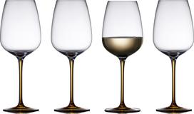 LyngbyGlas Vyno taurės Vienna gintaro spalvos 530 ml 4 vnt.