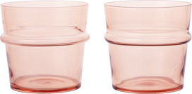 Ferm Living Stiklinės Boya rožinės spalvos 300 ml 2 vnt.