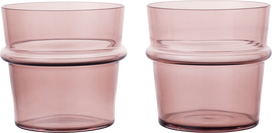 Ferm Living Stiklinės Boya violetinės spalvos 300 ml 2 vnt.