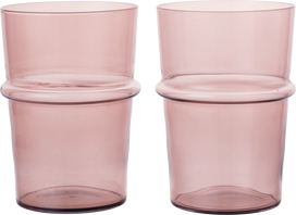 Ferm Living Stiklinės Boya violetinės spalvos 450 ml 2 vnt.