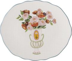 Bloomingville Lėkštė pusryčiams Dorothy baltai mėlynos spalvos 20 cm