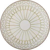 Bloomingville Pietų lėkštė Maple baltos ir žalios spalvos 25,5 cm