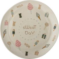 Bloomingville Pietų lėkštė Sweets bežinės spalvos 24 cm