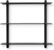 Gejst Sieninė lentyna Nivo Large A juodų pelenų spalvos 65 cm