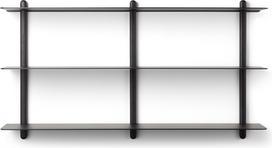 Gejst Sieninė lentyna Nivo Large D juodų pelenų spalvos 65 cm