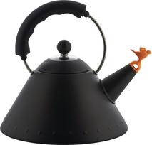 Alessi Virdulys su švilpuku 9093 Alessi matinės juodos spalvos 2 l