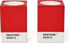 Copenhagen Design Pantone žvakidės klasikinėms arba arbatinėms žvakėms, raudonos, 2 vnt.