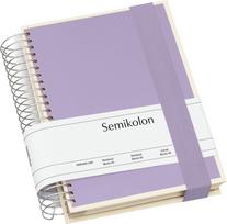 Semikolon Die Kante Mucho spiralinis užrašų knygelė A5, alyvinė, 3in1