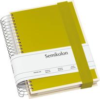 Semikolon Die Kante Mucho užrašų knygelė, spiralinė, A5, matcha žalia, 3in1