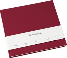 Semikolon Svečių knyga Semikolon Slim, bordo
