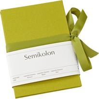 Semikolon Nuotraukų albumas Uni Leporello, vertikalus, matcha žalios spalvos