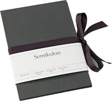 Semikolon Nuotraukų albumas Leporello Uni, didelis, tamsiai pilkas