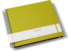 Semikolon Nuotraukų albumas Uni Maxi Mucho, matcha žalios spalvos, su juodais lapais