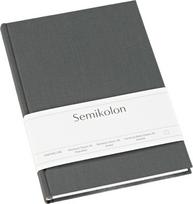 Semikolon Užrašų knygelė taškuota Uni Classic A5, tamsiai pilka
