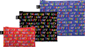 LOQI LOQI Artist Love Life perdirbtos kosmetinės, 3 vnt.