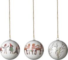 Design House Stockholm Kalėdiniai burbulai Elsa Beskow Little Willow, 3 vnt.
