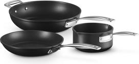 Le Creuset Keptuvės ir puodas Le Creuset, aliumininiai, nepridegantys, 3 dalių rinkinys