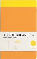 Leuchtturm 1917 Užrašų knygelės Jottbook A5, lygūs lapai, lankstus viršelis, geltonos ir oranžinės spalvos, 80 g/m², 2 vnt.