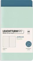 Leuchtturm 1917 Užrašų knygelės Jottbook A6, taškuotos, lanksčiu viršeliu, mėtų ir pilkai mėlynos, 80 g/m², 2 vnt.