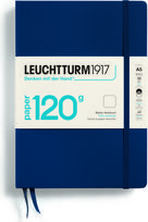 Leuchtturm 1917 Užrašų knygelė Edition 120, kietais viršeliais, lygi, A5, 203 puslapiai, tamsiai mėlyna, 120 g/m²