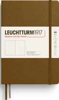 Leuchtturm 1917 Užrašų knygelė Leuchtturm 1917, kietais viršeliais, lygi, A5, 251 psl., ruda, 80 g/m²