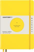 Leuchtturm 1917 Užrašų knygelė Leuchtturm 1917 Bauhaus, kietais viršeliais, taškuota, A5, 251 psl., citrininė, 80 g/m²