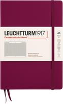 Leuchtturm 1917 Užrašų knygelė Leuchtturm 1917, A5, 251 puslapis, languota, kietu viršeliu, bordo, 80 g/m²
