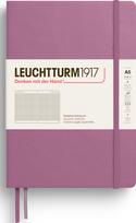 Leuchtturm 1917 Užrašų knygelė Leuchtturm 1917, kietu viršeliu, languota, A5, 251 psl., purvinai rožinė, 80 g/m²
