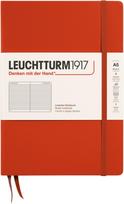 Leuchtturm 1917 Užrašų knygelė Leuchtturm 1917, linijomis, kietu viršeliu, A5, 251 psl., tamsiai oranžinė, 80 g/m²