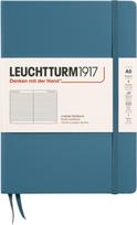 Leuchtturm 1917 Užrašų knygelė Leuchtturm 1917 A5, linijomis, kietu viršeliu, 251 psl., melsvai pilka, 80 g/m²