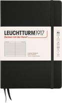 Leuchtturm 1917 Užrašų knygelė Leuchtturm 1917 A5, linijomis, kietu viršeliu, 251 psl., juoda, 80 g/m²